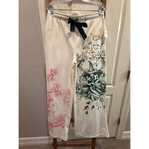 WICKED X KATIE KIME Wide Leg Lounge Sweatpants-Cream W/ ELPHABA GLINDA NWT-Large